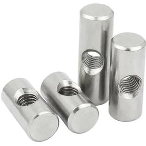 Meubelcilinderbouten, RVS M4 M5 M6 cilinderbouten for houten meubels, zilver, verpakking van 5(OD8 M5x14(5PCS)