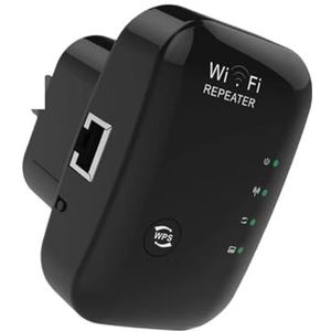 300Mbps Draadloze WiFi Repeater 2.4G Router Wifi Range Extender Wi-Fi Signaalversterker 802.11N Booster Repetidor Bredere dekking(Black)