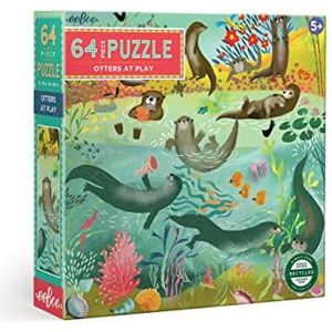 eeBoo - Puzzle 64 pcs - Otters