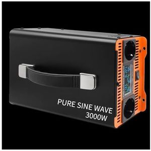 Inverter 5000W 6000W 7000W 12V/24V/48V/60V/72V DC Naar AC 220V 240V Zonne-omvormer Zonne-energie RV Voertuigomvormer Omvormer Zuivere Sinus Europese Stopcontact Converter(48V,220-230V 50HZ,3000W)