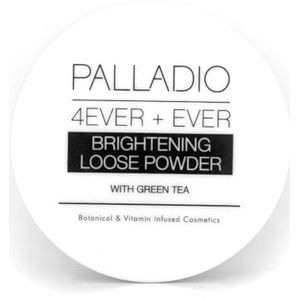 Palladio 4 Ooit+Ooit Matterende Losse Fixeerpoeier, Verheldert Donkere Kringen, Licht op en Creëert een Uitstraling van Luminositeit, Zachte, Stralende Afwerking voor de hele dag dragen, Brightening Powder