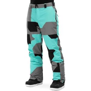 SIROKO - Snowboard Broek Siroko Sleet - M - Turquoise/Grijs