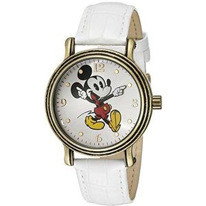 Disney Women's W001871 Mickey Mouse Analog Display Analog Quartz White Watch