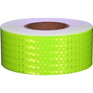 Reflecterende tape met hoge intensiteit, 50 m * 7 cm veiligheidswaarschuwingssticker for voertuigen, vrachtwagens en aanhangwagens – vergroot de zichtbaarheid en markeer gevaren (Color : Green, Size