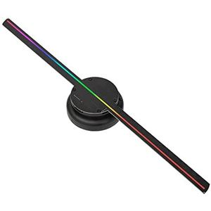 3D hologram ventilator, 15.7 ""holografische ventilator met blote oog 3d muur gemonteerde reclamemachine roterende virtuele stereoscopische beeldvorming met led-display