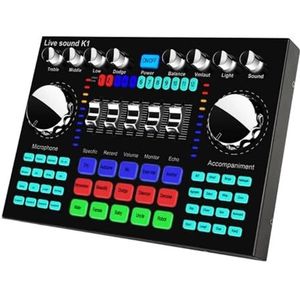 DJ-controller Microfoon Live-uitzendapparatuur Geluidskaart Geluidsmixerbord Live streaming Professioneel live mixergeluid DJ-starterkit