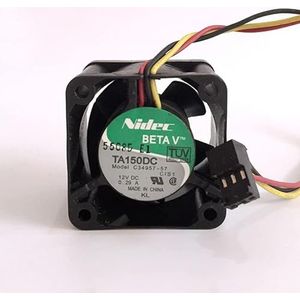 Original C34957-57 CIS1 12VDC 4028 4cm 3-wire speed measurement double ball fan