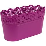 Prosper Plast - DLAC285-235C - Bloempot - Fuchsia - 28,5 x 13,5 x 15,5 cm
