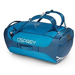 Osprey Transporter 95 Unisex Durable Duffel Travel Pack met harnas - Kingfisher Blue (O/S)