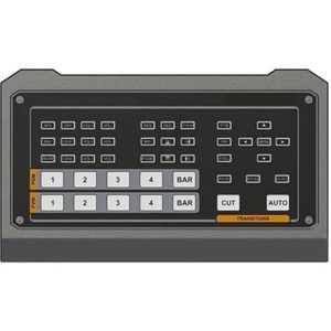 Micro 4-kanaals -compatibele & DP-videoswitcher met streaming en opname Naadloze Schakeling