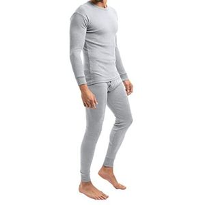 MT Heren ski- en thermo-ondergoed set Light lang winterondergoed - onderhemd en onderbroek, lichtgrijs, L