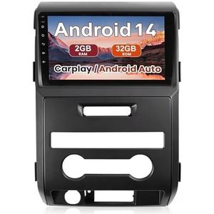Android 15 Autoradio 9 inch touchscreen voor Ford F150 F-150 2009-2012 Autoradio Navigatie met Carplay met GPS navigatie Bluetooth FM USB Steering Wheel Control(B7 1G+32G)