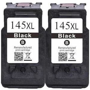 Gereviseerde PG-145 CL-146 inktcartridge for MG2410 MG2510 printer(2Pack BK)