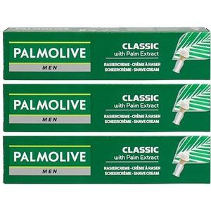 Palmolive - Heren Scheercrème - Set van 3 x 100ml - Inclusief Gratis Gezichtsdoekje
