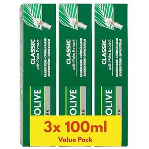 Palmolive - Heren Scheercrème - Set van 3 x 100ml - Inclusief Gratis Gezichtsdoekje