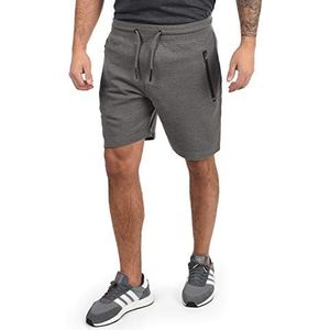 !Solid SDTaras sweatshorts voor heren, korte broek, joggingbroek met afsluitbare steekzakken en koord, regular fit, grijs (grey melange 8236), M