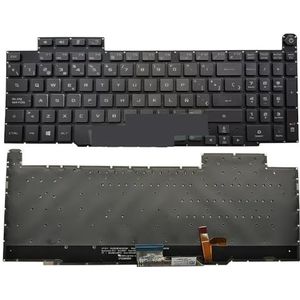 VS Spanje RGB-verlicht toetsenbord voor Asus voor ROG voor Zephyrus GM501 GM501GM GM501GS Kleurrijke Spaanse toetsenborden met achtergrondverlichting 0KNR0-6612ND00(Spain RGB light)
