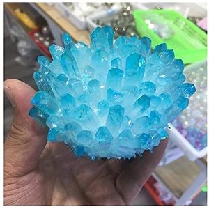 PFJZVDDVXH Natuurlijke Kristal Ruwe Zeer Mooie Natuurlijke Blauwe Galvaniseren Transparante Steen erts demagnetiseren Steen netto Chemotherapie Decoratieve Steen
