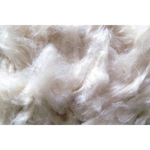 pemmiproducts Vulwatten 5 kg, 100% kapok watten, beige, zeer fijn, composteerbaar, wasbaar, knutselwatten, vulmateriaal