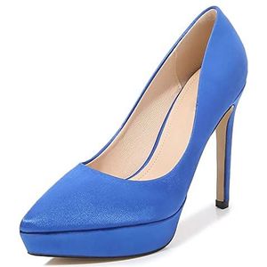 Damespumps Puntige dikke onderkant Instapper Hoge hak Ondiepe mond Waterdicht Plateau Stiletto Schoenen Klassiek Casual Bruiloft Etiquette Bruidsschoen PenKee