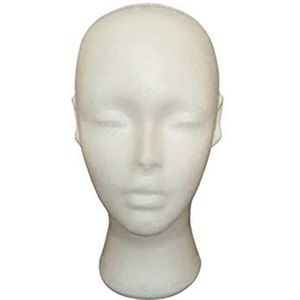 Mannequin Hoofd - Pruik Hoofd - Polystyreen Hoofd - Oefenpop Hoofd