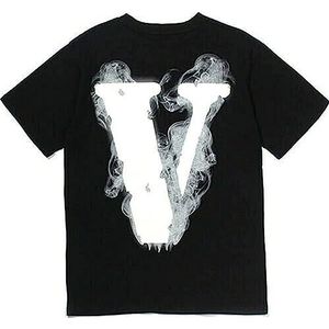 Vlone No Smoking T-Shirt Mens Hip-hop Top Tee Shirts Casual Short Sleeves Black T-shirts & overhemden(Small)