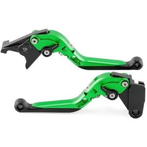 Koppeling Remhendel Voor Kawasaki Voor Ninja Voor ZX-4R Voor ZX-25R Voor ZX400 R RR Motorfiets Verstelbare Uitschuifbare Handvat Vouwrem Koppelingshendel Remkoppeling (Kleur : Green)