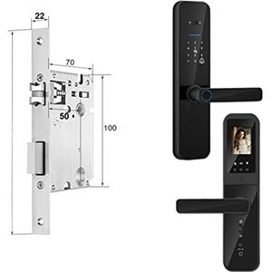 Slim slot Tuya Digitaal Elektronisch Smart Deurslot Met Biometrische Camera Vingerafdruk Smart Card Wachtwoord Sleutel Ontgrendelen(180x22(5050))