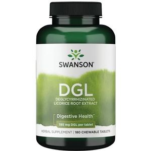Swanson DGL, 385mg - 180 chewable tablets
