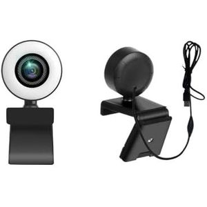 4K 2K 1080P Webcam Lichtregeling Full HD 8MP PC Laptop Automatische livestreaming Flexibel met microfoon Live-uitzending(1080P)