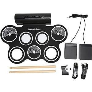 Roll-Up Drum, 100-240V 2x5W Draagbare Luidsprekers 7 Stereo Surround Sound Pads voor Prestaties (EU-stekker)