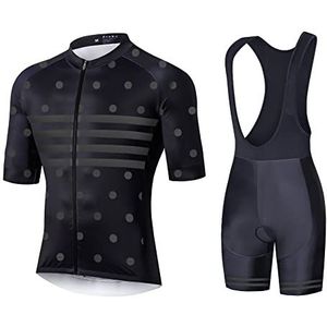 UGLY FROG Heren fiets shorts mouwen Jersey Set Road Bike Bib Shorts met gepolsterde, fiets kleding kit