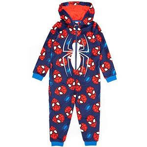 Marvel Spider-Man Onesie Boys Kids All In One Face Mask Costume Pyjama 2-3 jaar