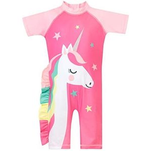Harry Bear Meisjes Badpak Eenhoorn Roze 104