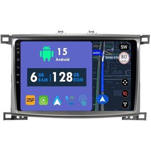 RoverOne Autoradio GPS voor Toyota Land Cruiser 100 LC100 2005 2006 2007 Carplay Android Auto Stereo Hoofdeenheid Bluetooth WiFi Radio Speler Sat Navigatie