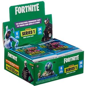 Panini 098204 Verzamelkaarten Fortnite, 24 boosters in display, kleurrijk