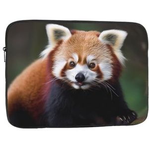 Animal Red Panda Print Laptop Case Waterdichte Schokbestendige Computer Sleeve Case Laptop Protector voor Reizen Werk 10 inch