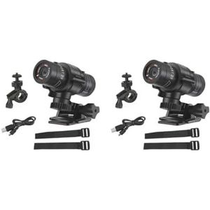 Tityvirnix 2 set Legering Motorhelm DVR Video Camera Verwijderbare 600 mAh DC 5 V Batterij Werkt 120 Graden 30fps Waterdichte Mini Camcorder
