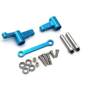 For MJX 14209 14210 1/14 RC afstandsbediening auto metalen upgrade fittings gemodificeerd met lager stuurinrichting(Blue)