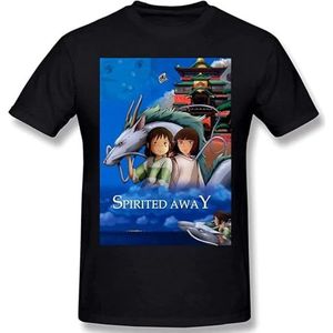 Spirited Away Men’s Cotton Crew Neck T Shirts Athletic Running Workout Short Sleeve Tee Tops overhemden(Small)