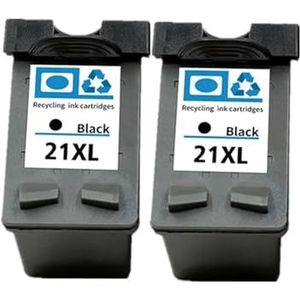 Inktcartridge for 21 22XL Deskjet F2180 F2280 F4180 F2200 F380 380 printer(2Pcs black)