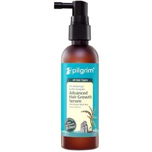 Pilgrim Advanced Hair Growth Serum | met 3% Redensyl + 4% Anagain | Stopt haaruitval & haaruitval | Haargroeibehandeling | Biedt dik en dicht haar | 3,38 Fl Oz (100 ml)