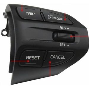 Stuurwielknoppen Voor KIA K2 Voor RIO Voor IKSLAIN Voor AUGUST Voor X-LINE Stuurwiel Cruise Control Knop Bluetooth Audio Telefoon Volume Schakelaar Auto(Model C)