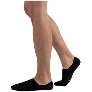 VITSOCKS Dunne Ultralichte No-Show Sokken Heren, 98% Katoen (4 PAAR) Onzichtbare Footies, zwart, 39-42