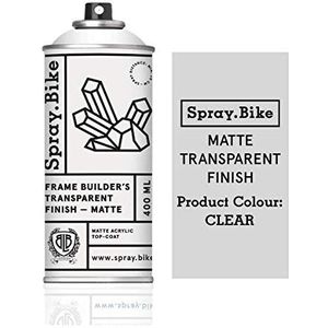 Spray.Bike fiets lakspray - voorbereiden en volledige collectie transparante afwerking (blanke lak - matte afwerking)