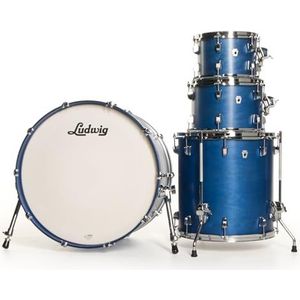 Ludwig Neusonic Shell Set MOD2 PB Satin Royal Blue - Drum ketel set