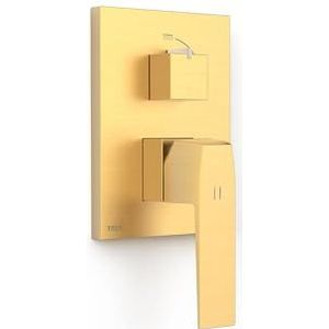 TRES 20228110OM RAPID-BOX Pieza Vista para Caja Empotrada de 2 Vías Color Oro Mate 24K