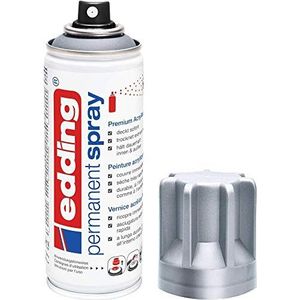 Edding Permanente Spray, 4-5200923, mat Zilver, 200ml