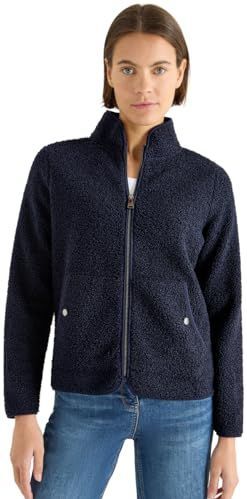 Cecil Dames Zacht jack met rits in Blauw, Gr: L