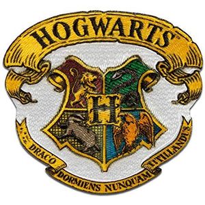 Lapjes Appliqués - Harry Potter Hogwart's wapen - overdrukplaatjes opzetstukken Applicaties opnaaien opstrijken Lap Patches, Maat: 6 x 5,7 cm